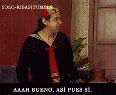 Man In Sailor Costume Saying Aaah Bueno Así Pues Si GIF
