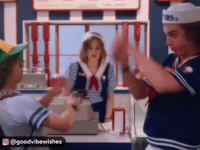 Man In Sailor Hat With Popa Next To Woman In Sailor Outfit GIF