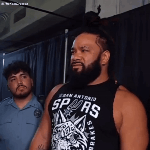 Man In San Antonio Spurs Shirt GIF