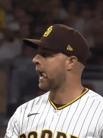 Man In San Diego Padres Uniform GIF
