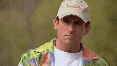 Man In Sandals Hat Giving Middle Finger GIF