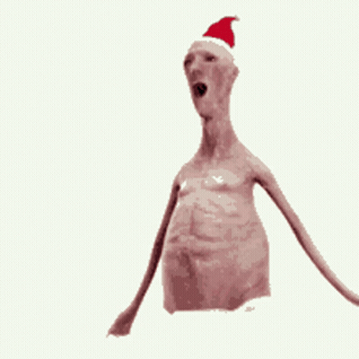 Man In Santa Hat Dancing GIF