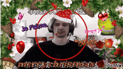 Man In Santa Hat Je T'aime GIF