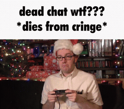 Man in Santa Hat Playing Video Game