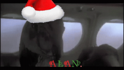 Man In Santa Hat With Red Alan GIF