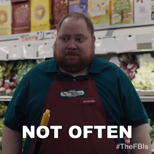 Man In Sawyer Apron Says Not Often GIF
