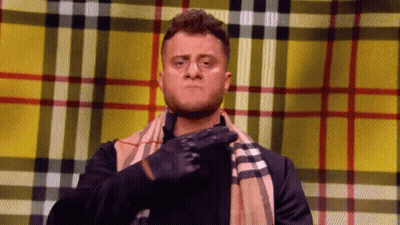 Man In Scarf And Black Gloves, Plaid Cloth GIF