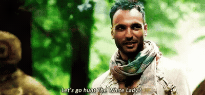 Man In Scarf Let's Go Hunt The White Lady GIF