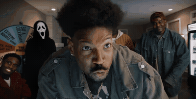 Man In Scream Mask Extreme Double Game GIF