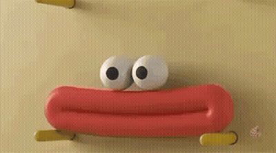 Man In Scream Mask Running Down Stairs With Word Ruululn GIF
