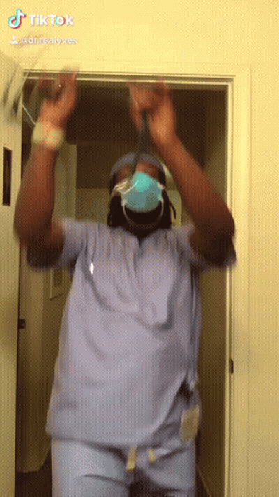 Man In Scrubs Dancing GIF