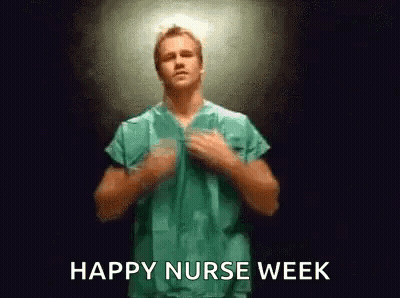 Man In Scrubs Dancing Happy Nurse Week GIF