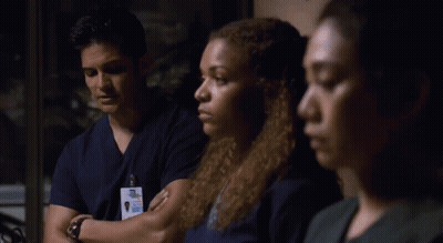 Man In Scrubs With Surgical Assistant Name Tag GIF
