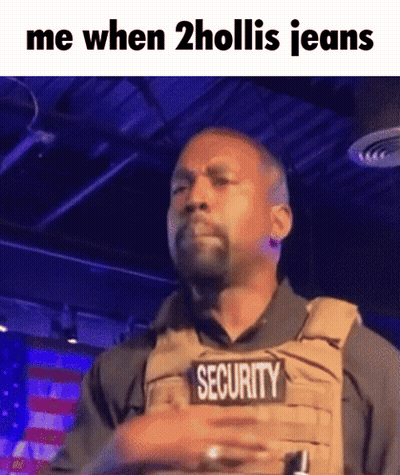 Man In Security Vest Making Funny Face GIF