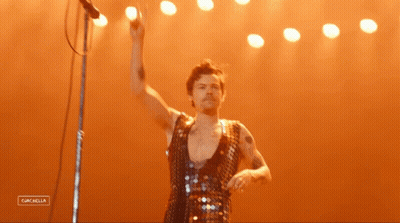 Man In Sequined Dress On Stage GIF