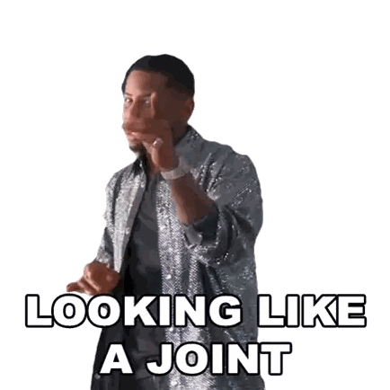 Man In Sequined Jacket Pointing Sticker