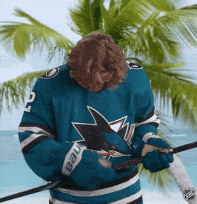 Man In Sharks Jersey Number 2 GIF