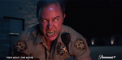 Man In Sheriff Uniform With Paramount+ Logo GIF