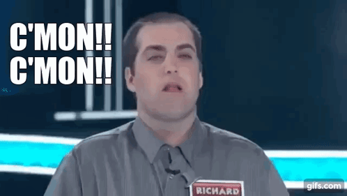 Man In Shirt And Tie Making Funny Face C Mon GIF