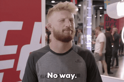 Man In Shirt Saying No Way GIF
