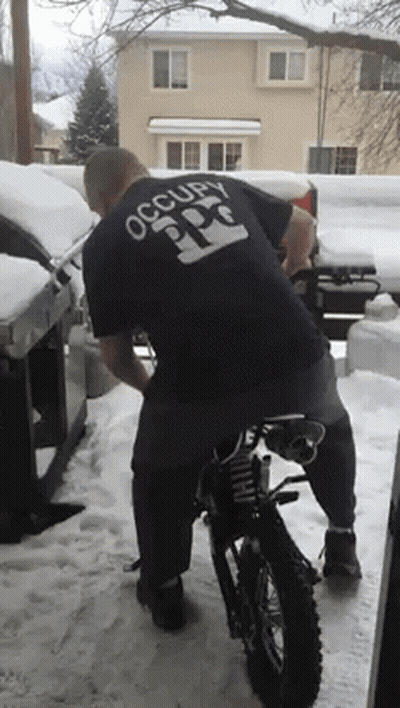 Man In Shirt Saying Occupy GIF