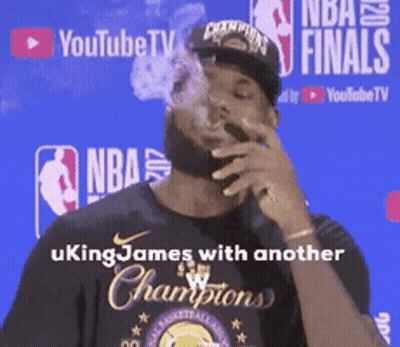 Man In Shirt Saying Ukingjames With Another Champions GIF