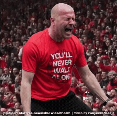 Man In Shirt Saying You'll Never Walk Alone GIF