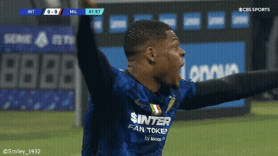 Man In Sinter Fan Token Jersey Celebrates GIF