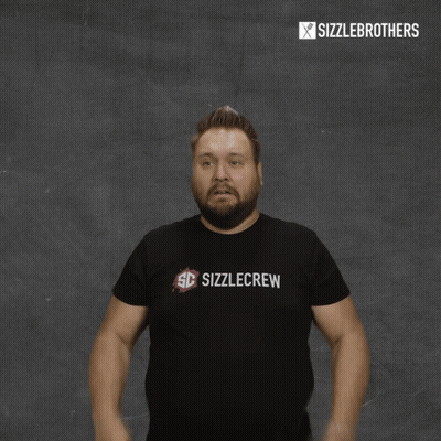 Man In Sizzlecrew Shirt Making Funny Face GIF