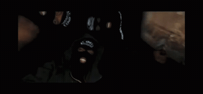 Man In Ski Mask Attacked By Hoodie GIF