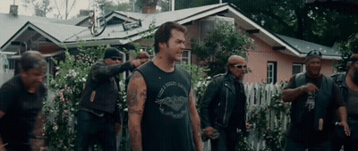 Man In Sleeveless Eagle Riders Shirt GIF