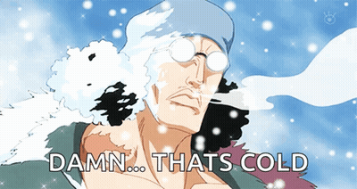 Man In Snow Saying Damn Thats Cold GIF