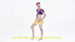 Man In Snow White Costume GIF