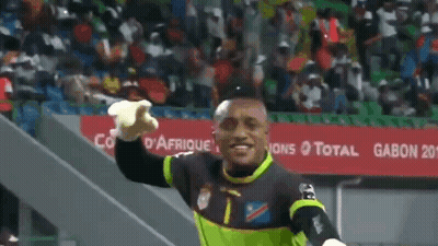 Man In Soccer Uniform Number 1 GIF