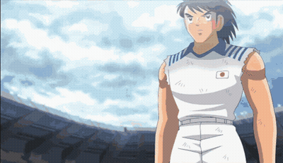 Man In Soccer Uniform With Japanese Flag GIF