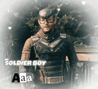 Man In Soldier Boy Costume GIF