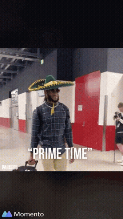 Man In Sombrero And Sunglasses Carrying Suitcase Saying Prime Time GIF