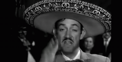 Man In Sombrero Making Funny Face GIF