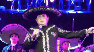 Man In Sombrero Singing GIF