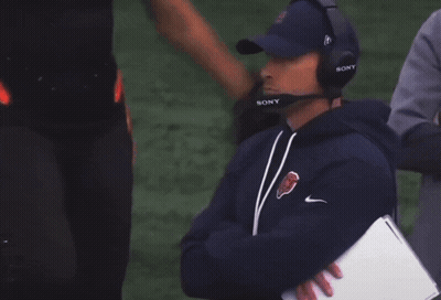 Man In Sony Headset On Football Field GIF