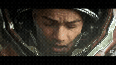 Man In Space Suit Eyes Closed GIF