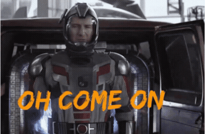 Man In Space Suit In Car With Words Oh Come On GIF