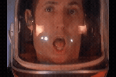 Man In Space Suit Mouth Open GIF