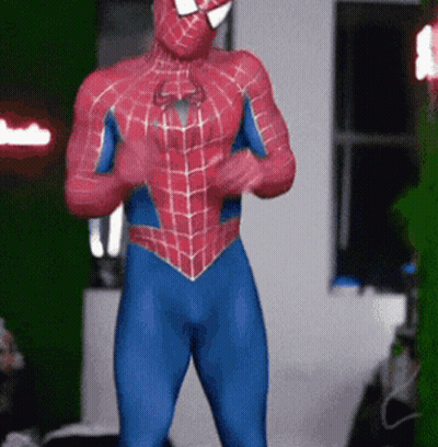 Man In Spider-Man Costume Dancing GIF