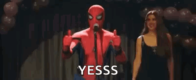 Man In Spider-Man Costume Giving Thumbs Up GIF