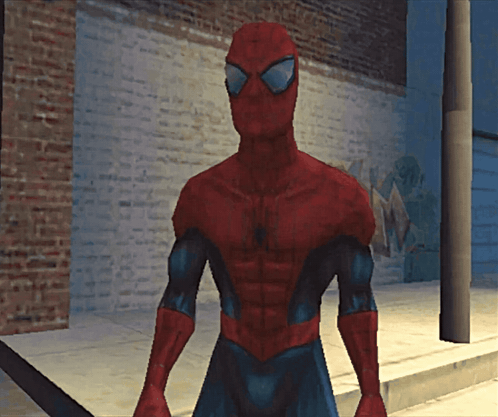 Man In Spider-Man Costume GIF