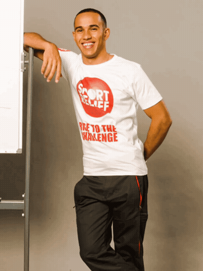 Man In Sport Relief T-Shirt Leaning Against Pole GIF