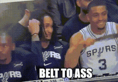 Man In Spurs Jersey Watching Game GIF