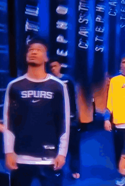 Man In Spurs Sweatshirt GIF
