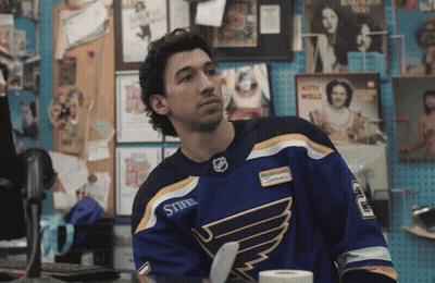 Man In St. Louis Blues Jersey Named Sam GIF